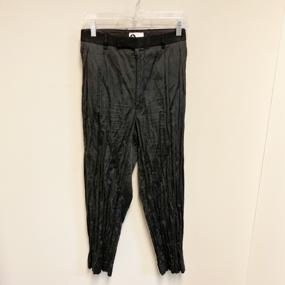 LANVIN Black Cotton Trousers SZ 44